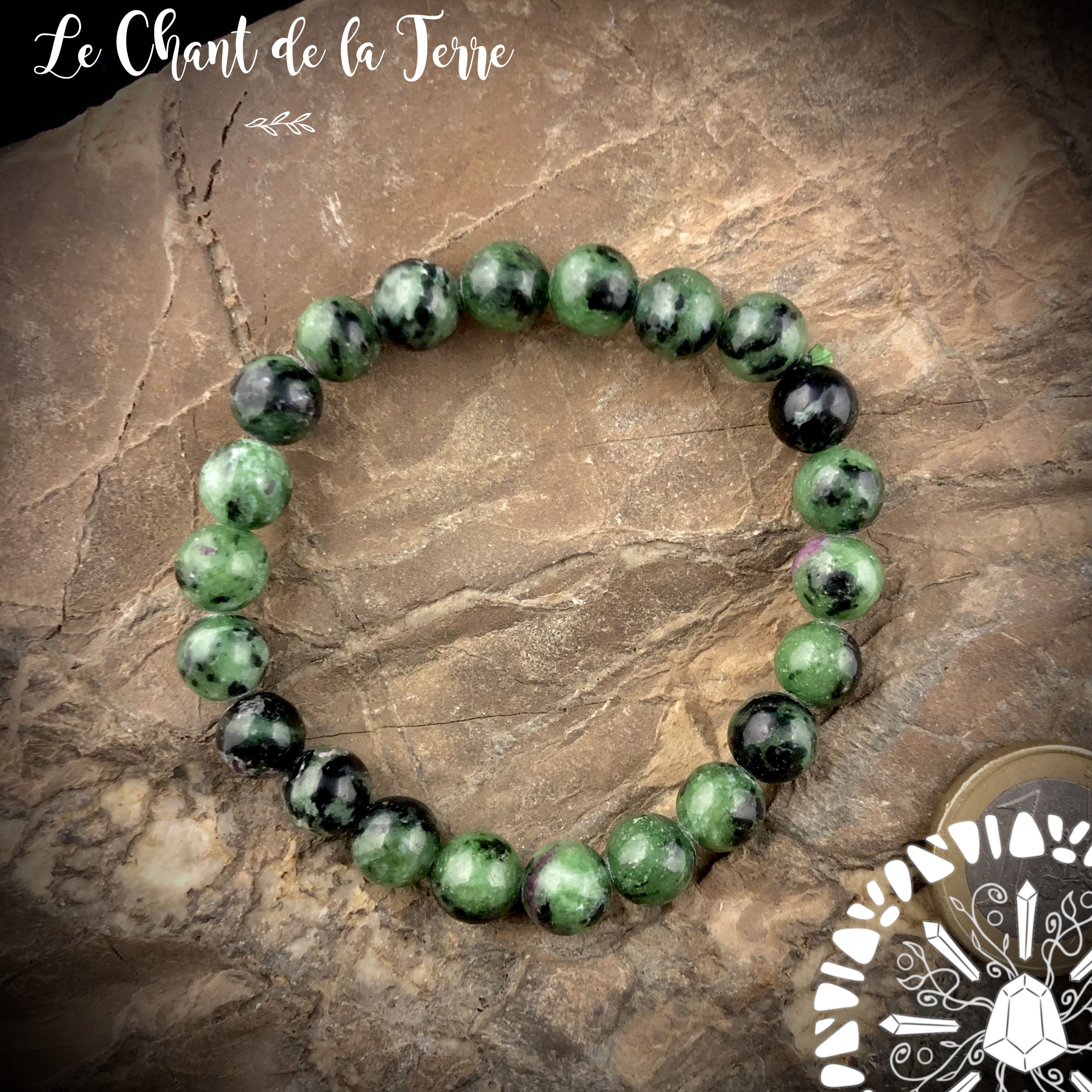 Bracelet zoïsite, 8mm