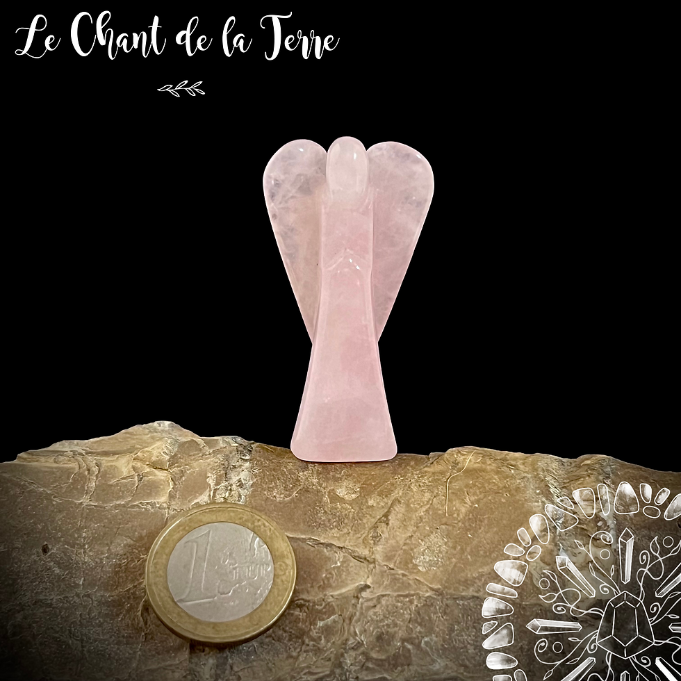 Ange en quartz rose