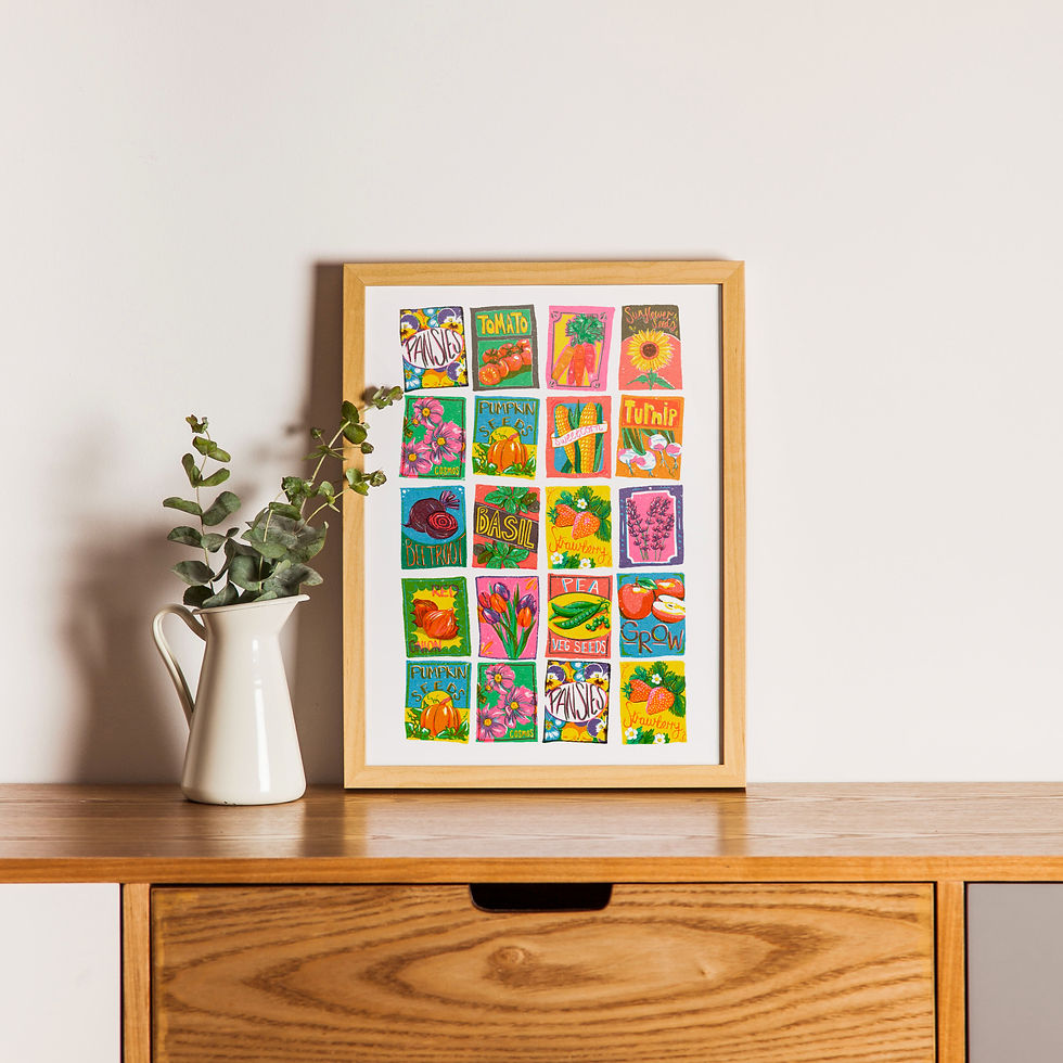 Thumbnail: Seed Packet Art Print