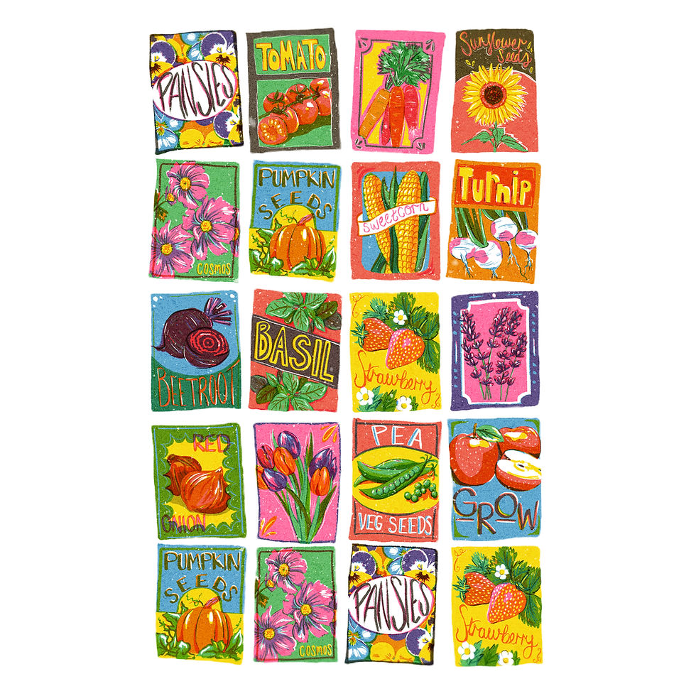 Thumbnail: Seed Packet Art Print