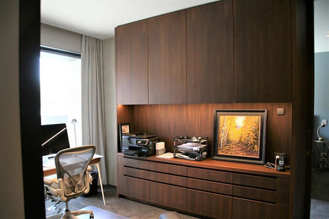 Custom Walnut Office Joinery