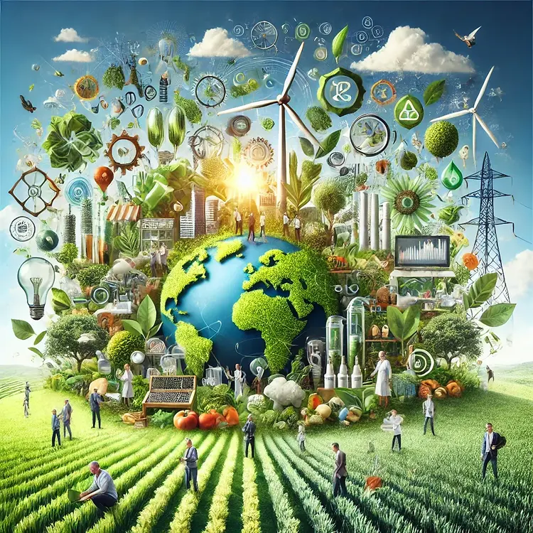 DALL·E 2025-01-22 18.08.40 - A symbolic image representing innovation, sustainability, and