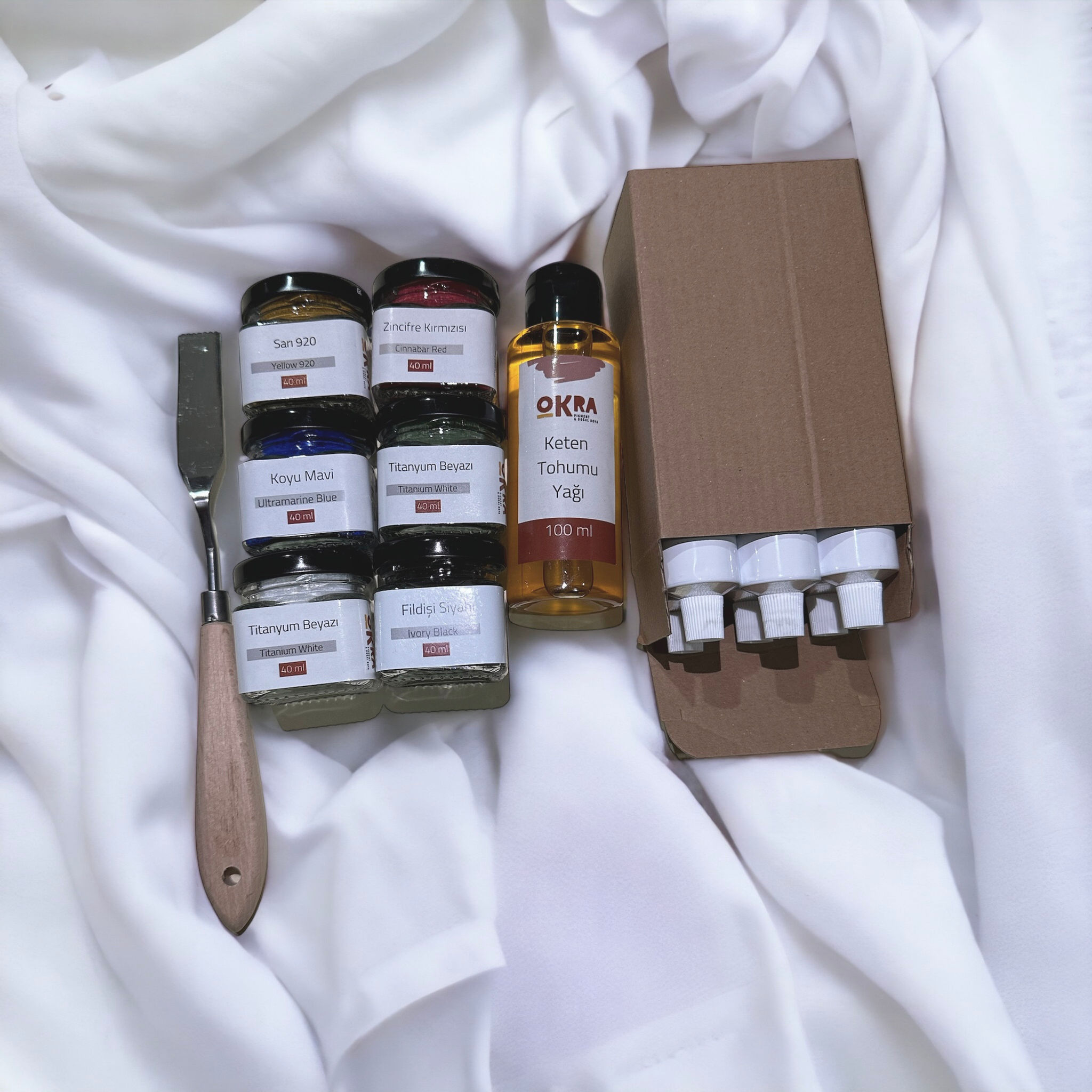 Okra Yağlı Boya Kiti / 6 Renk