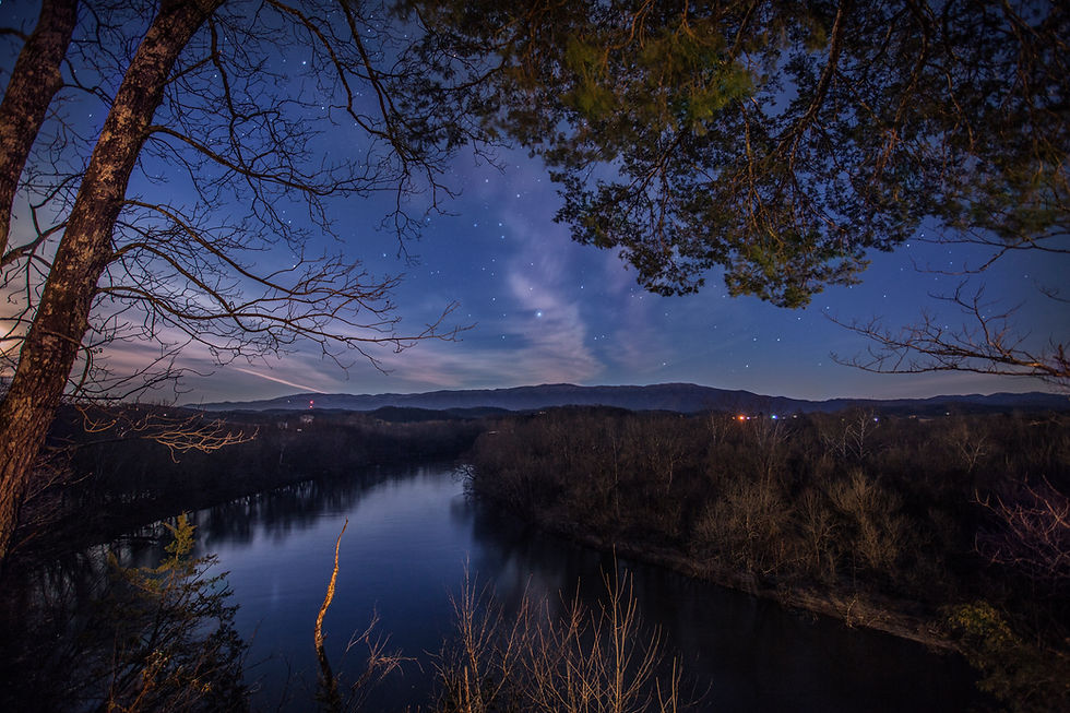 Night River View