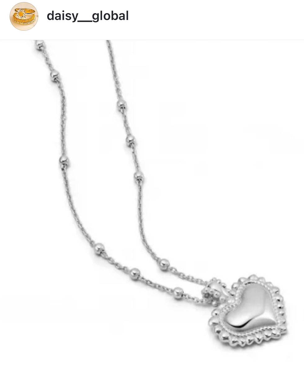 Mini Engravable Bobble Heart ネックレス