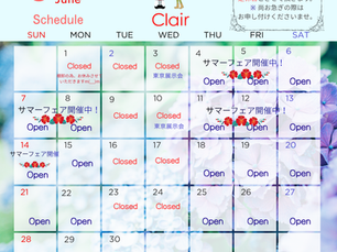 Clair 6月 スケジュール