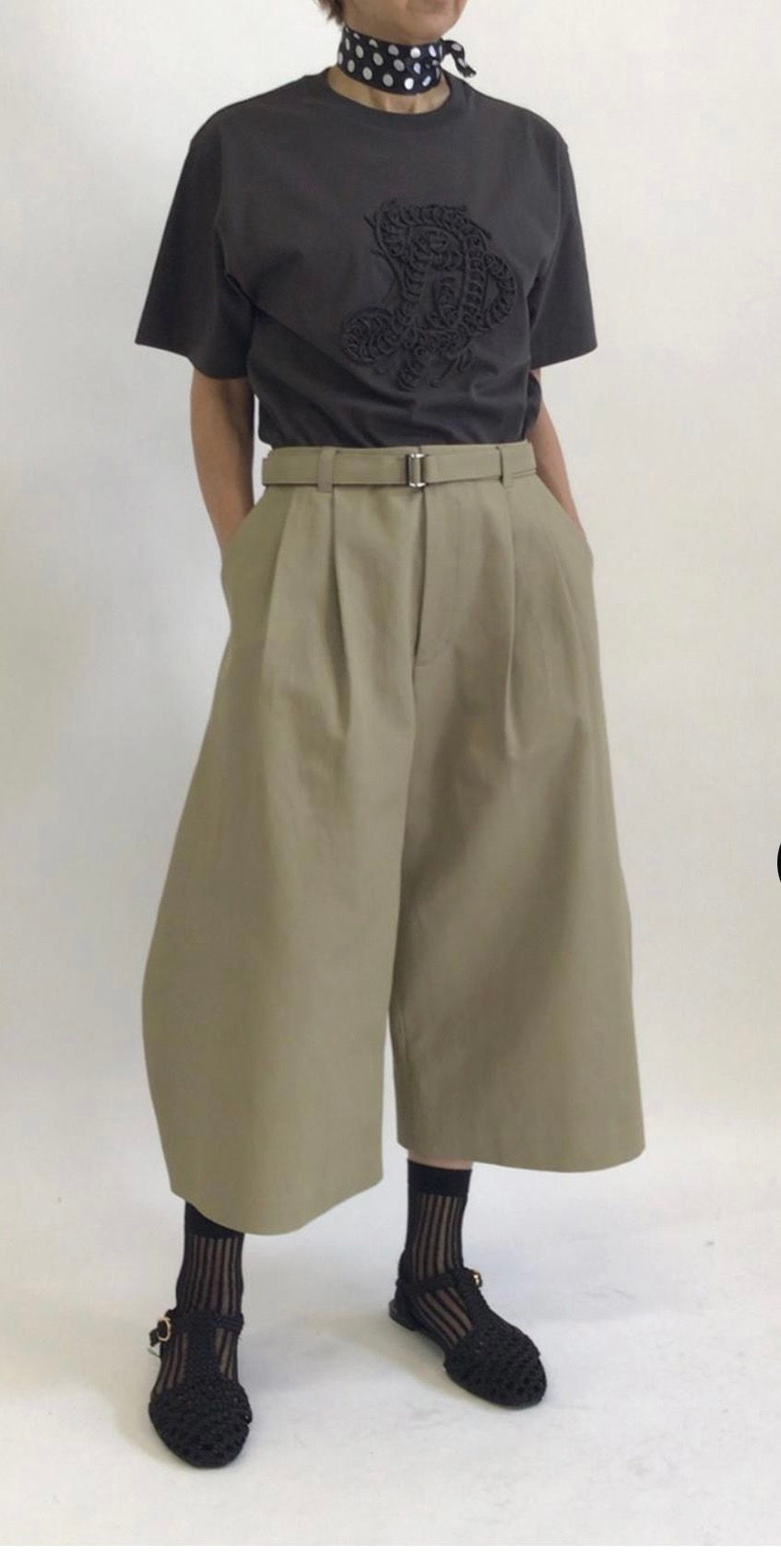 Curvey Cropped PT (+Belt)