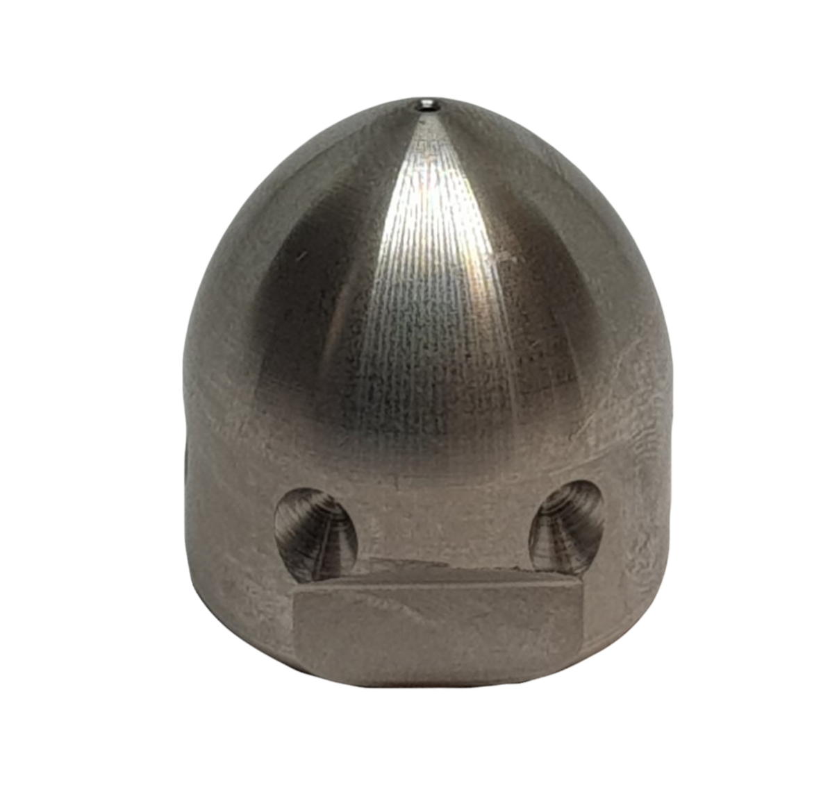 This nozzle has 4 rear jets of high pressure water and 1 forward jets to burst trough tough blockages. drain cleaning nozzle