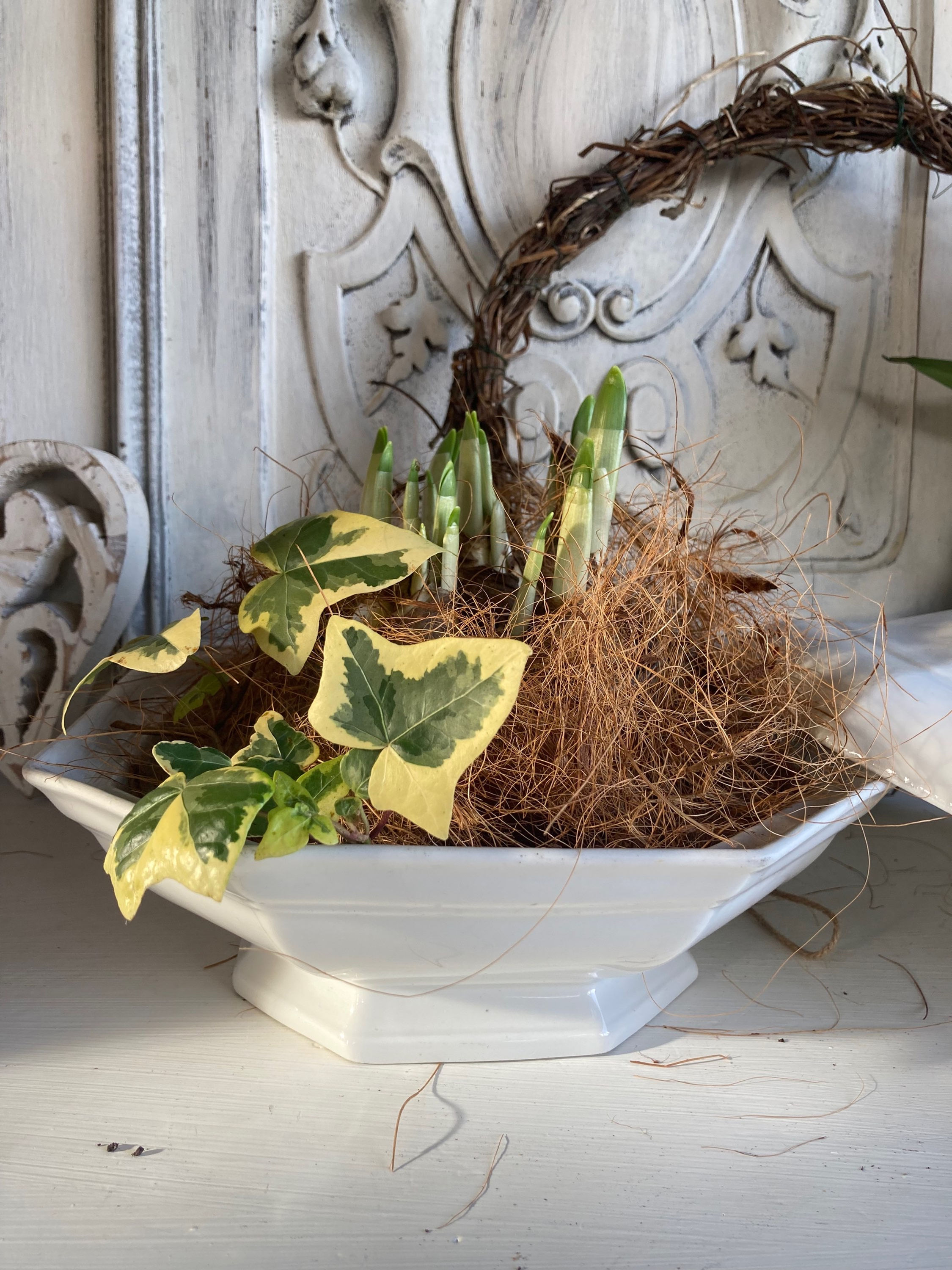 French White Soupier / Covered Dish