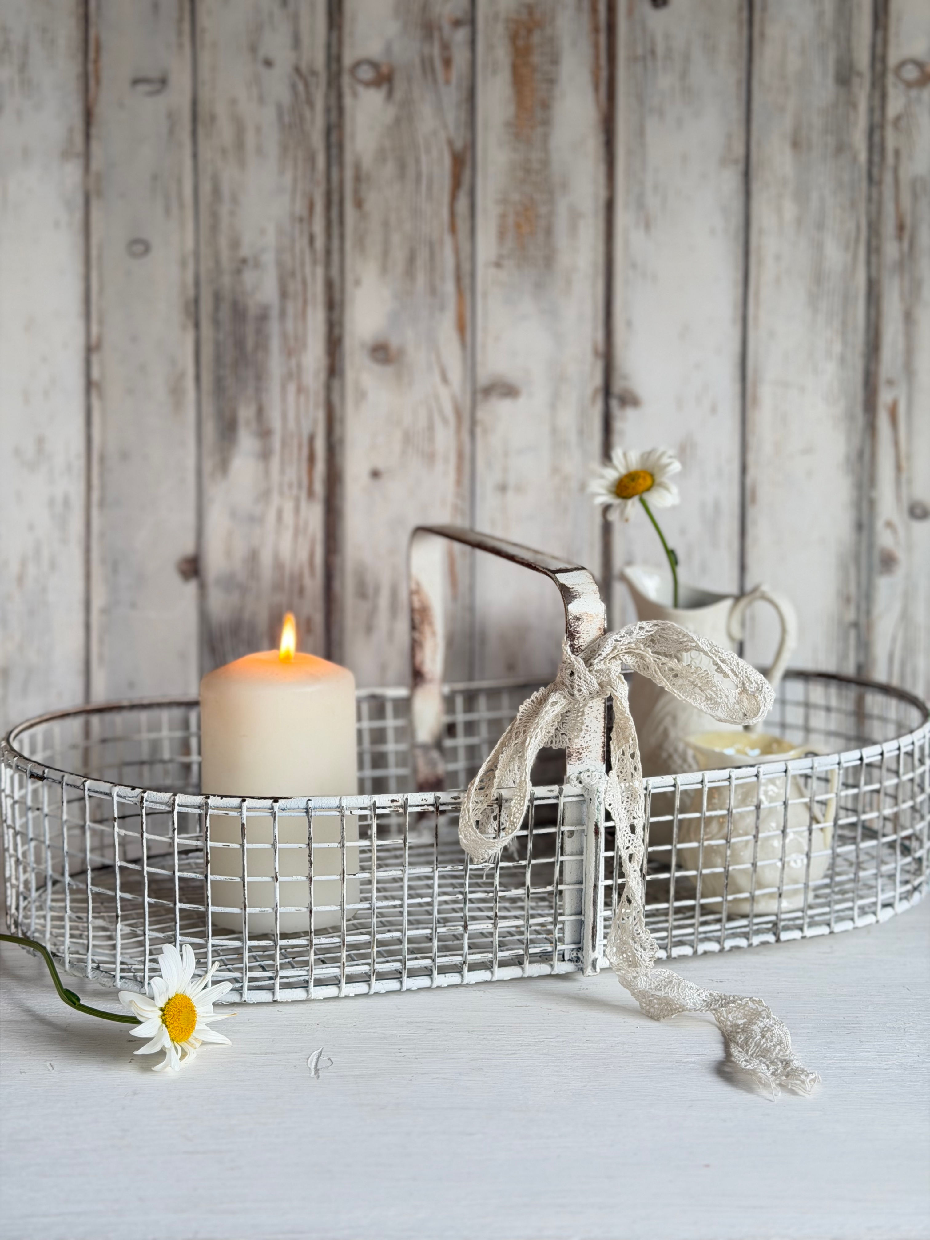 White Wire Basket