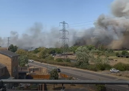 UK temperatures hit record 40ºC as fires spread across the country
