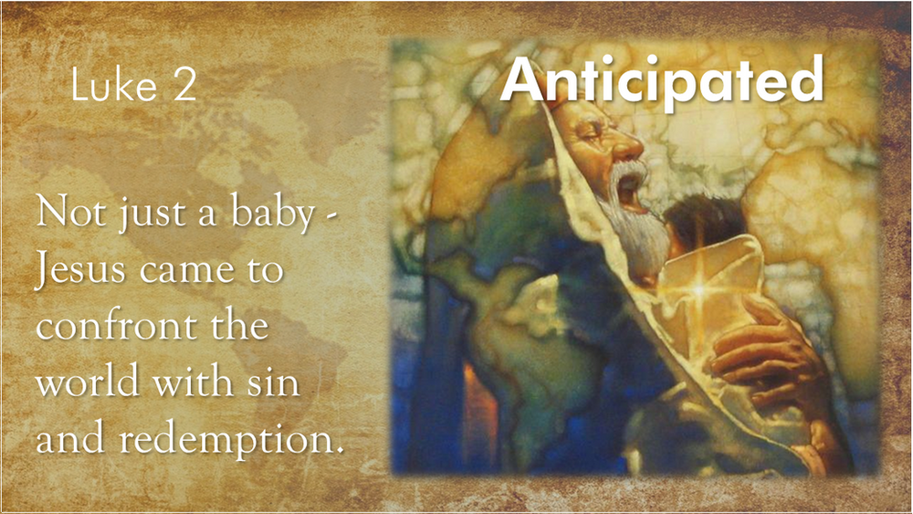 Anticipated the Song of Simeon and Anna in Luke 22538