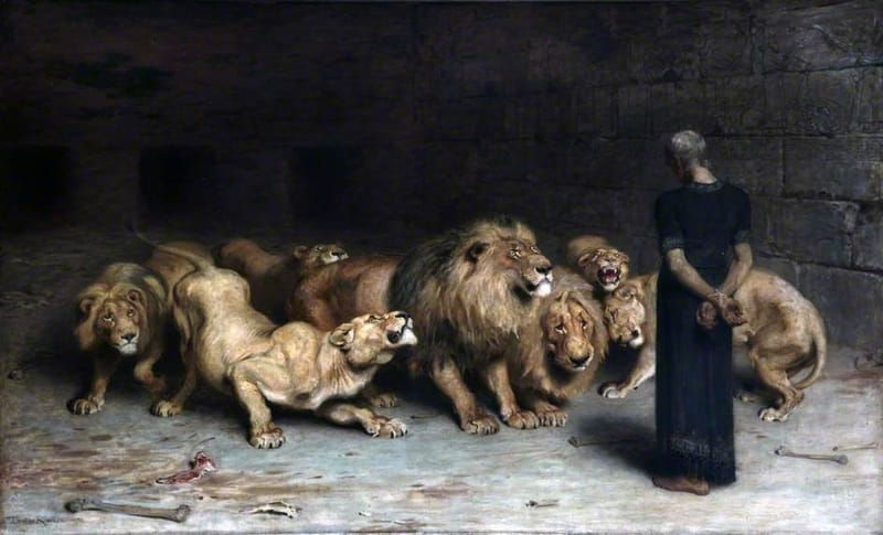 Daniel in the Lion's Den by Briton Riviere (1872)