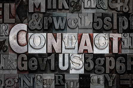 Metal parts that say contact