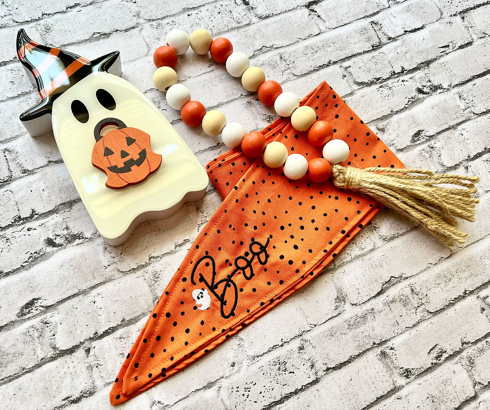 Thumbnail: Boo Halloween Ascot Scarves (SOLD IN CASE OF 2)