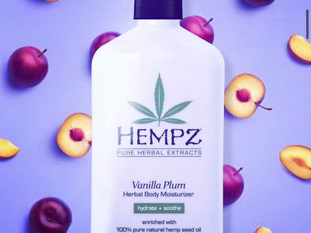 Our Hempz feature lotion for April is a top seller all year long - Vanilla Plum!