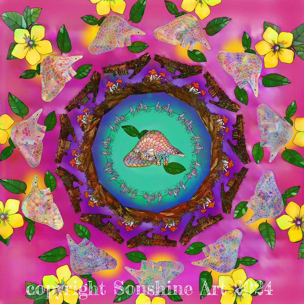 Thumbnail: Wheel Of Nature - Vegan Suede Cushions