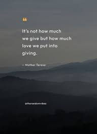 Put all your love into giving. It come back...