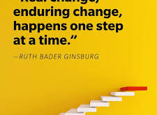 Take the first step and the rest will follow.