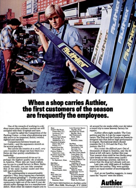 1976 Advert SKIING Magazine