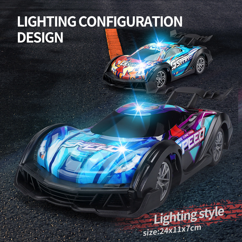 Thumbnail: MZtoyz 1/18 RC Drift Car 2.4GHz Full Proportional 4WD 20Min Fun Time Cool Lights