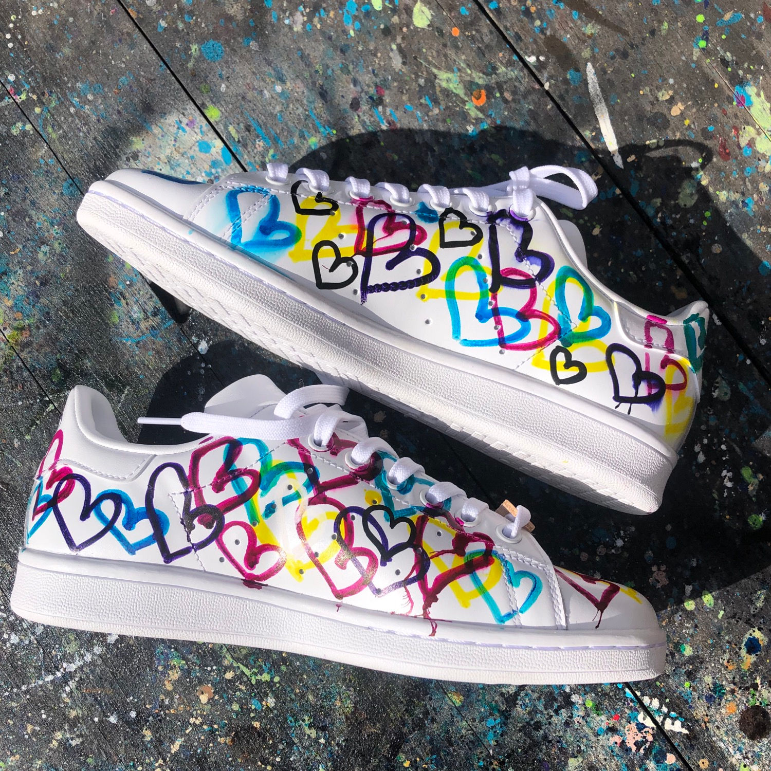 Adidas Stan Smith personnalisées Custom P‘tit Coeur