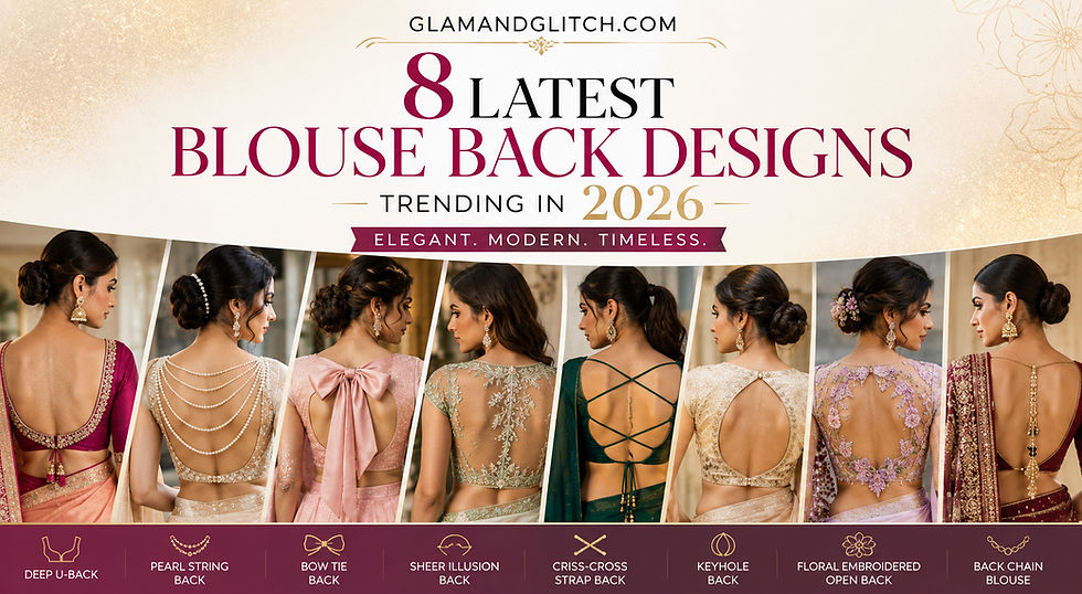 8 Latest Blouse Back Designs Trending in 2026