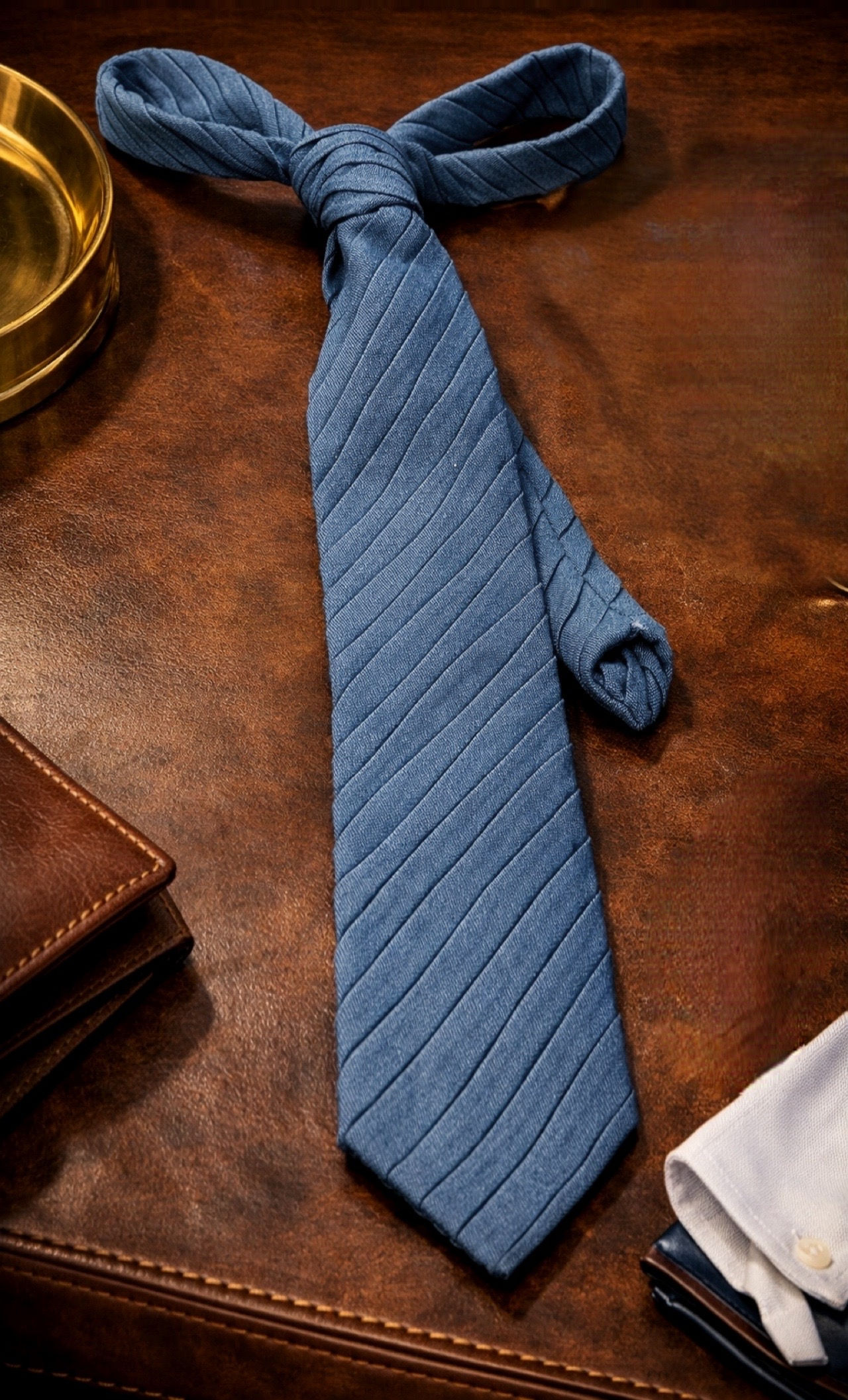 Denim Striped Tie
