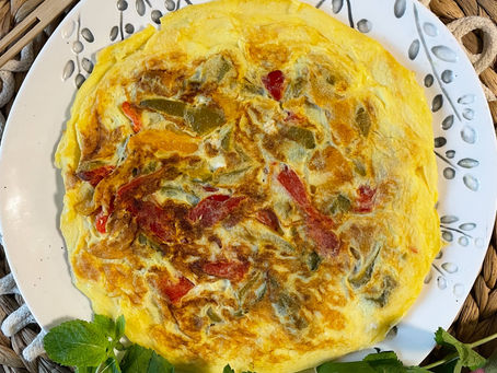 Frittata di peperoni grigliati