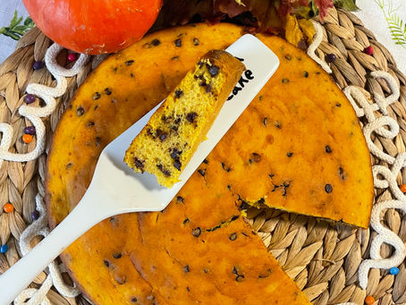 Torta zucca e gocce di cioccolato light