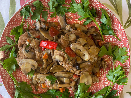 Hamburger in padella con i funghi