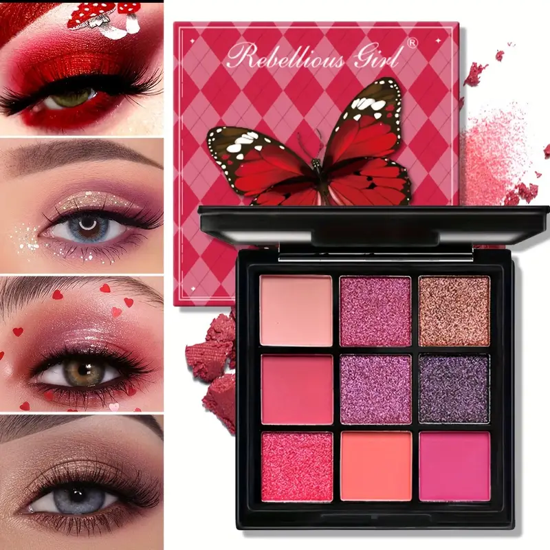 Miniatura: Paleta de sombras com 9 cores