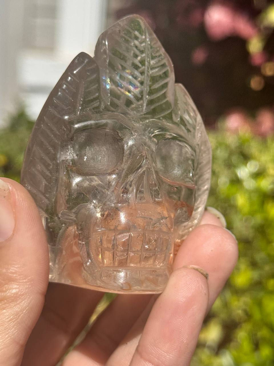 Thumbnail: Smoky Quartz Alien Skull Carving