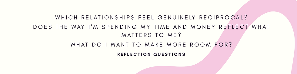 "Venus Retrograde journal prompts encouraging reflection on reciprocal relationships, spending habits, personal values, and making room for what matters most."
