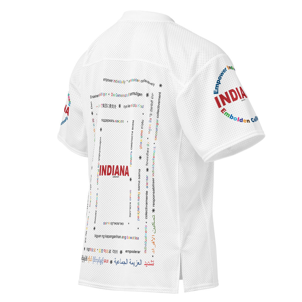 Thumbnail: circles of america Indiana rctngl football jersey