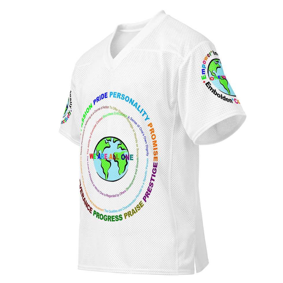 Thumbnail: circles of america One World football jersey