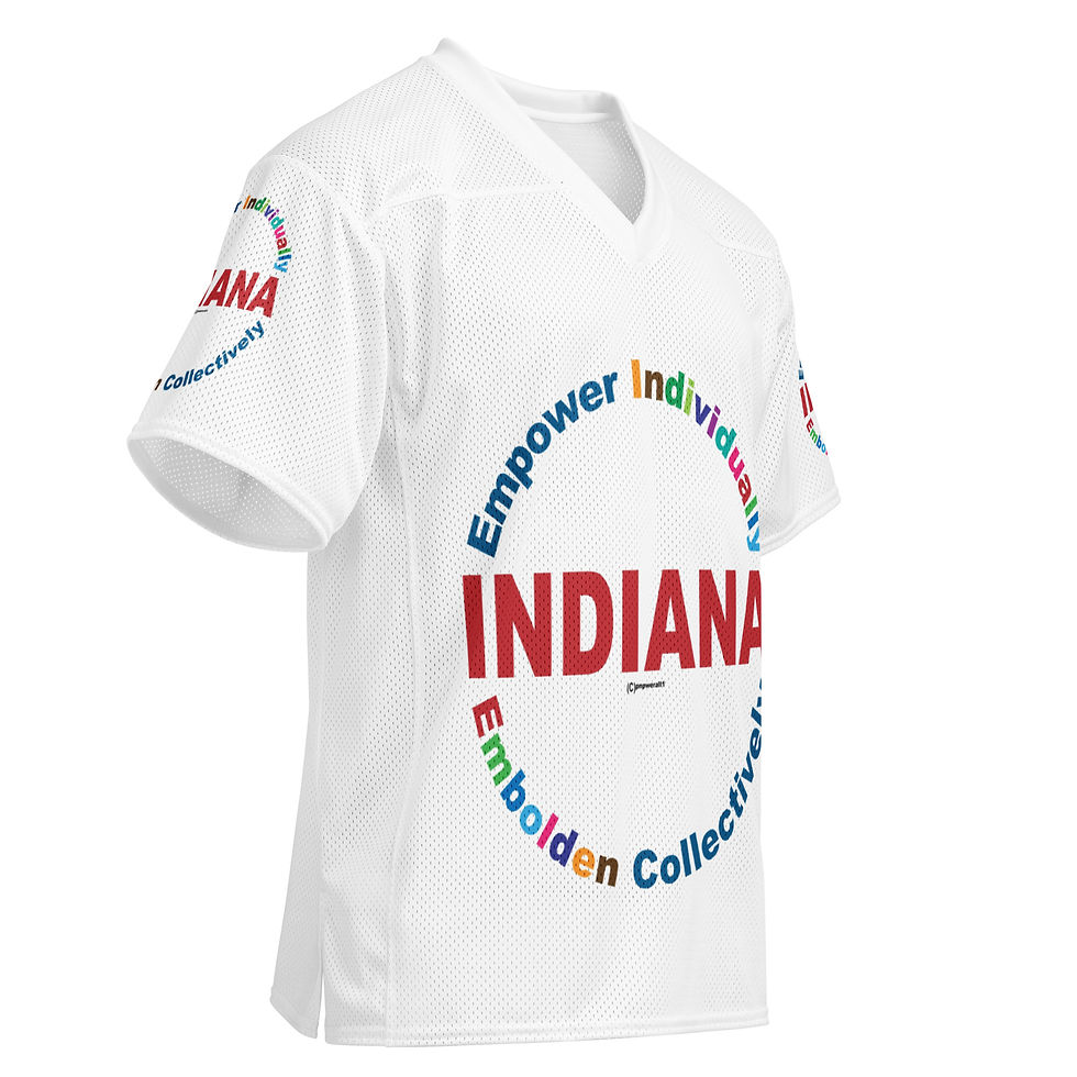 Thumbnail: circles of america Indiana rctngl football jersey