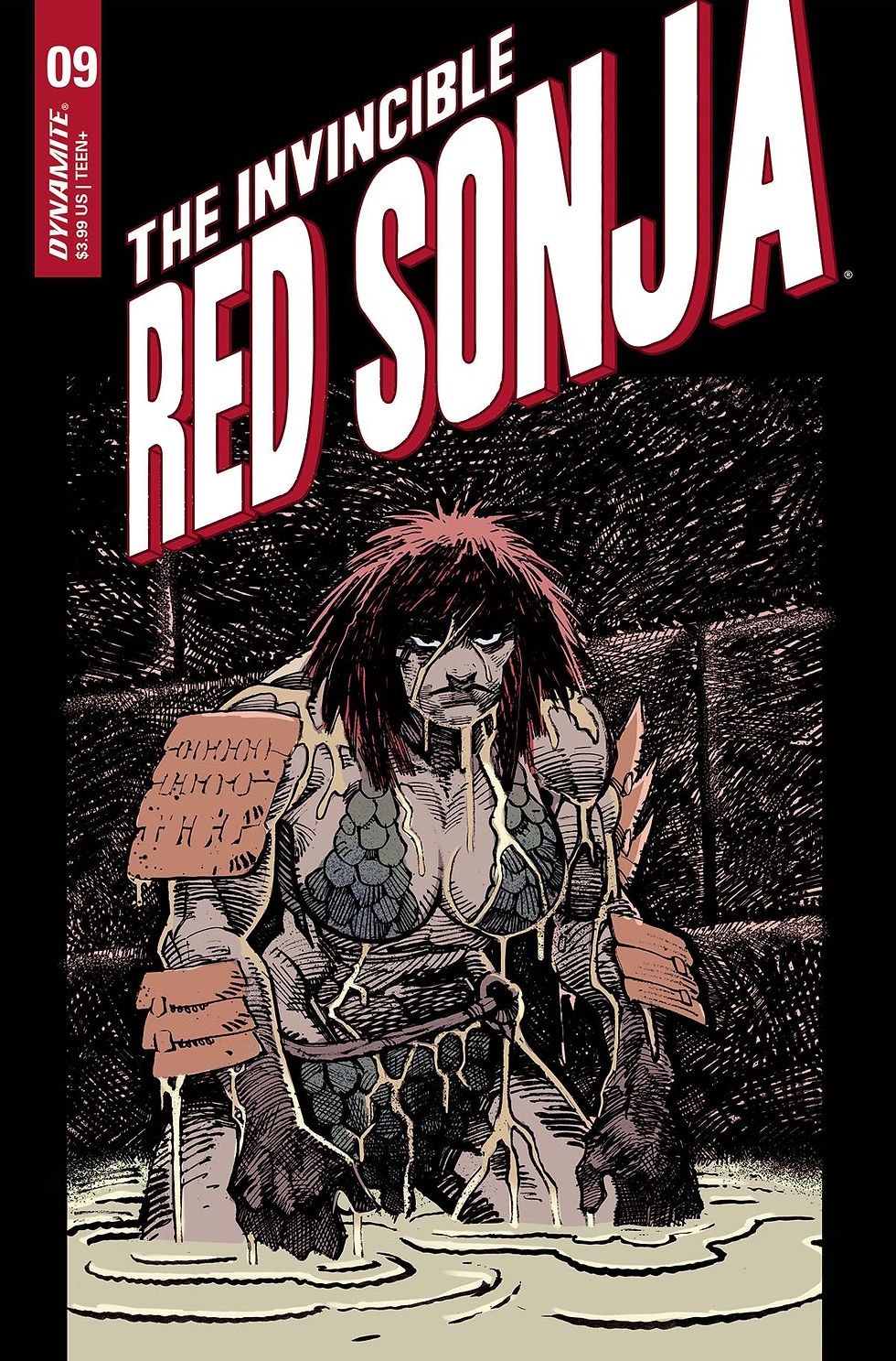 INVINCIBLE RED SONJA #9 CVR P FOC RONIN HOMAGE MORITAT