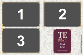Intricate flower pattern photo booth template
