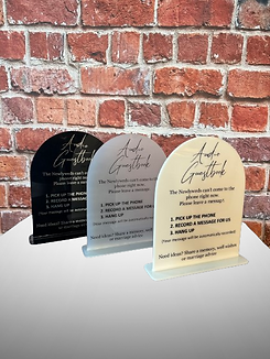 Audio Guestbook signs