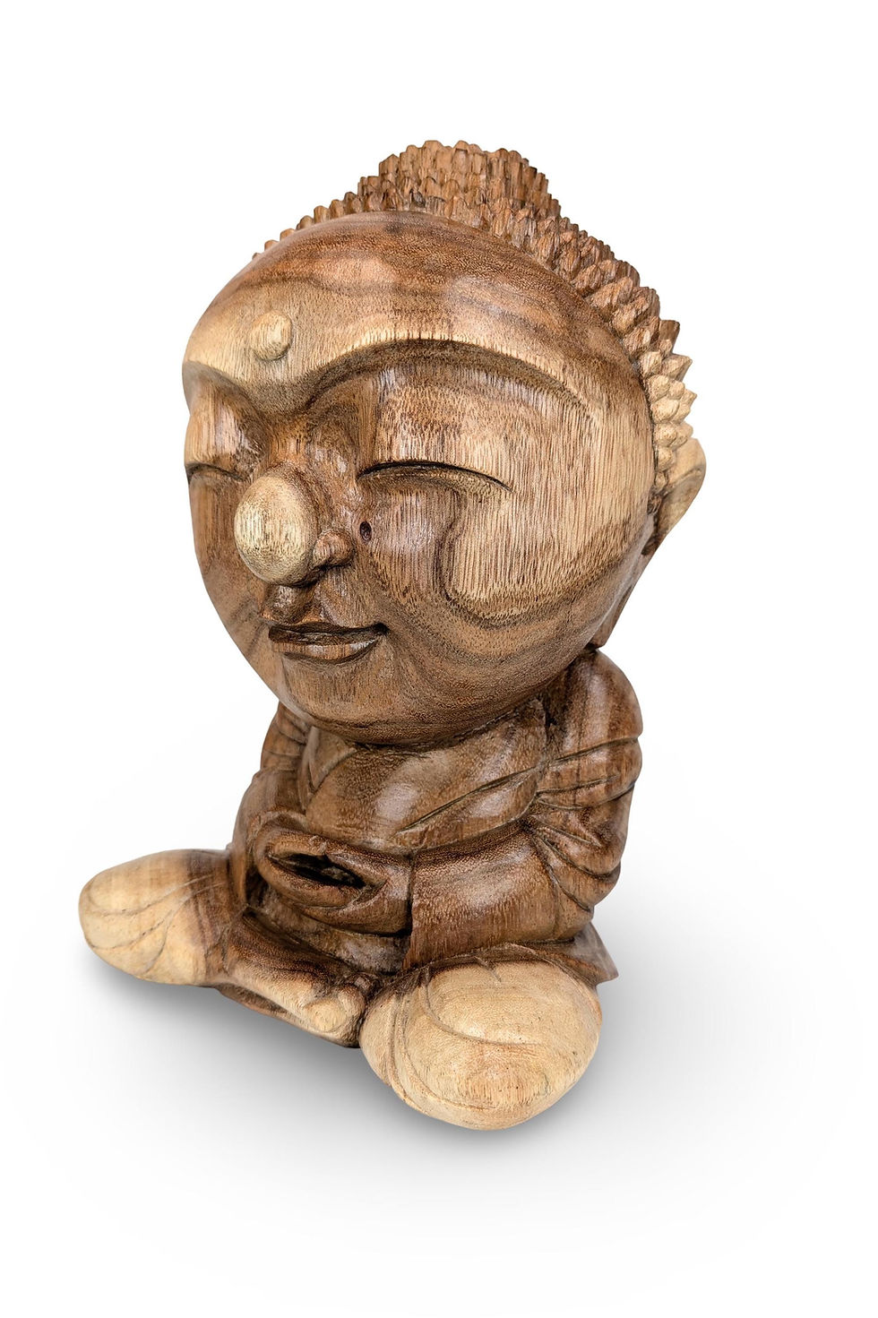 Thumbnail: ASIAN BUDDHA SCULPTURE, Organic Wood Sculpture, Natural Wood Sculpture, Zen Wood
