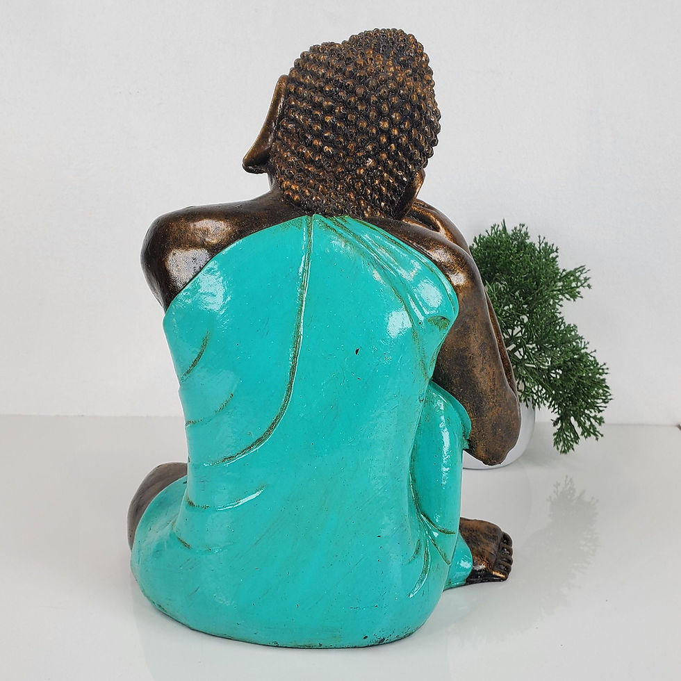 Thumbnail: MEDITATING BUDDAH STATUE, Resin Buddha Statue, Buddha Sculpture, Sleeping
