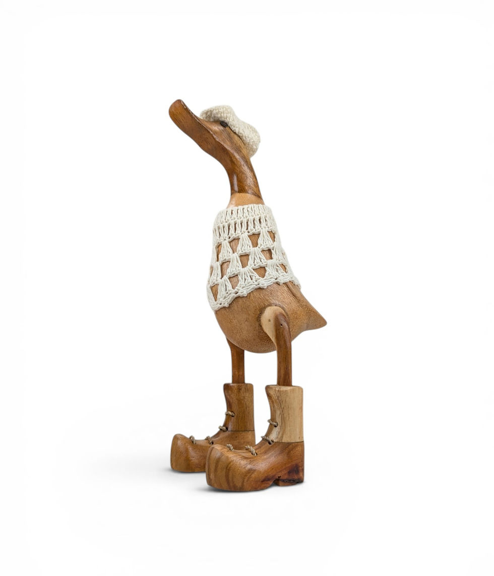 Thumbnail: Wooden Duck Figurine