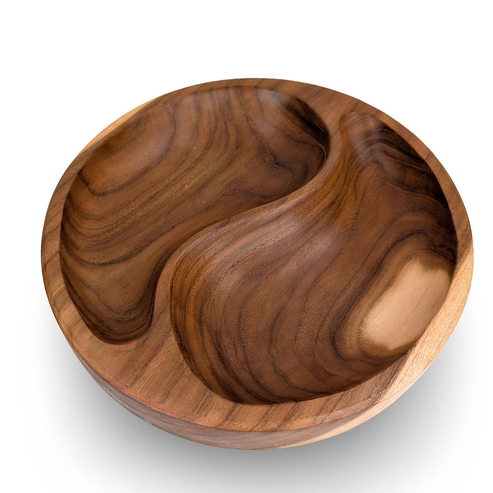 Thumbnail: YIN YANG SERVING Bowl, Charcuterie Board, Wood Snack Board, Wood Serving Bowl
