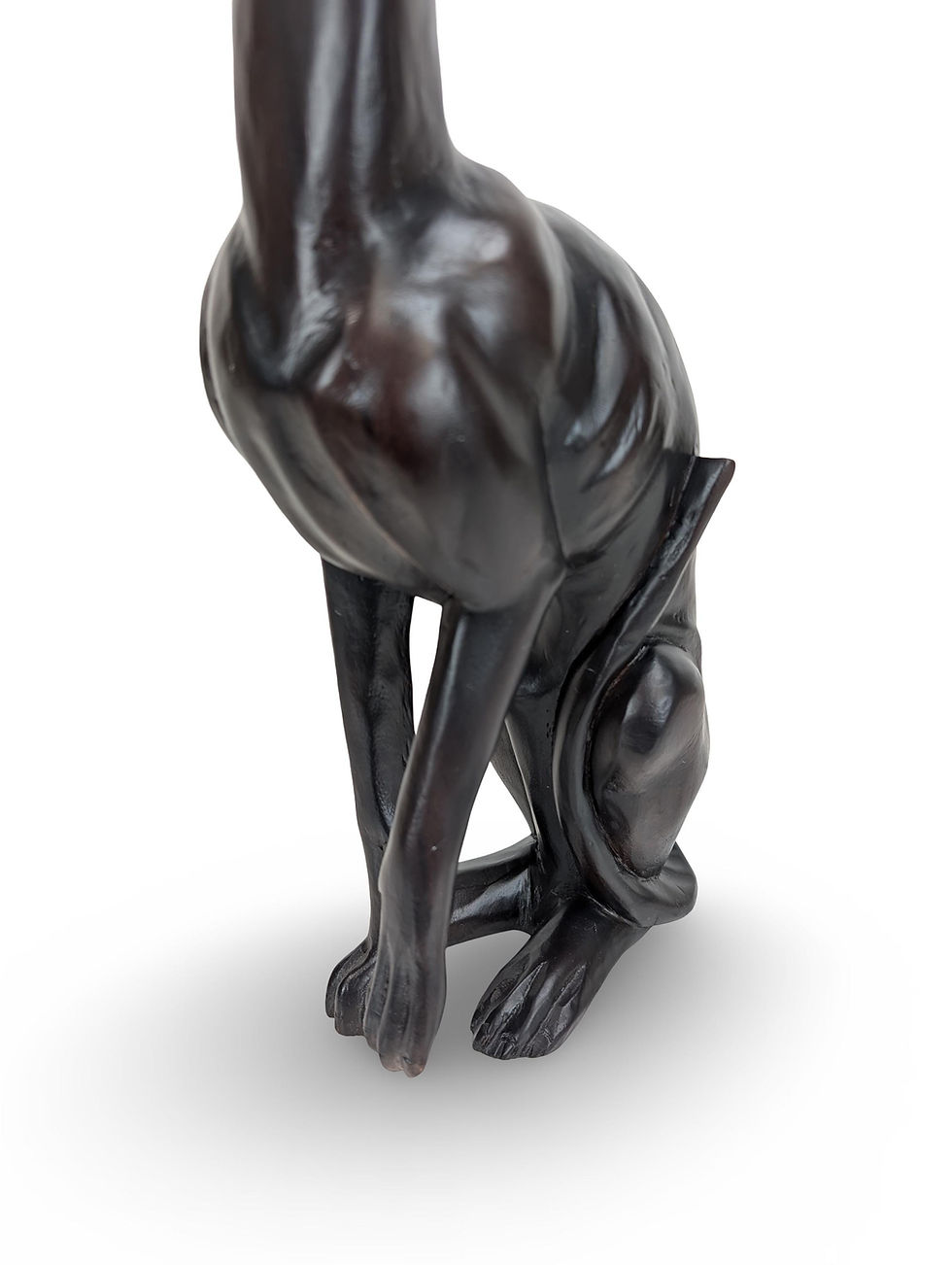 Thumbnail: GREYHOUND SCULPTURE , Teakwood Dog Decor, Dog Lovers Gift, Greyhound Wood