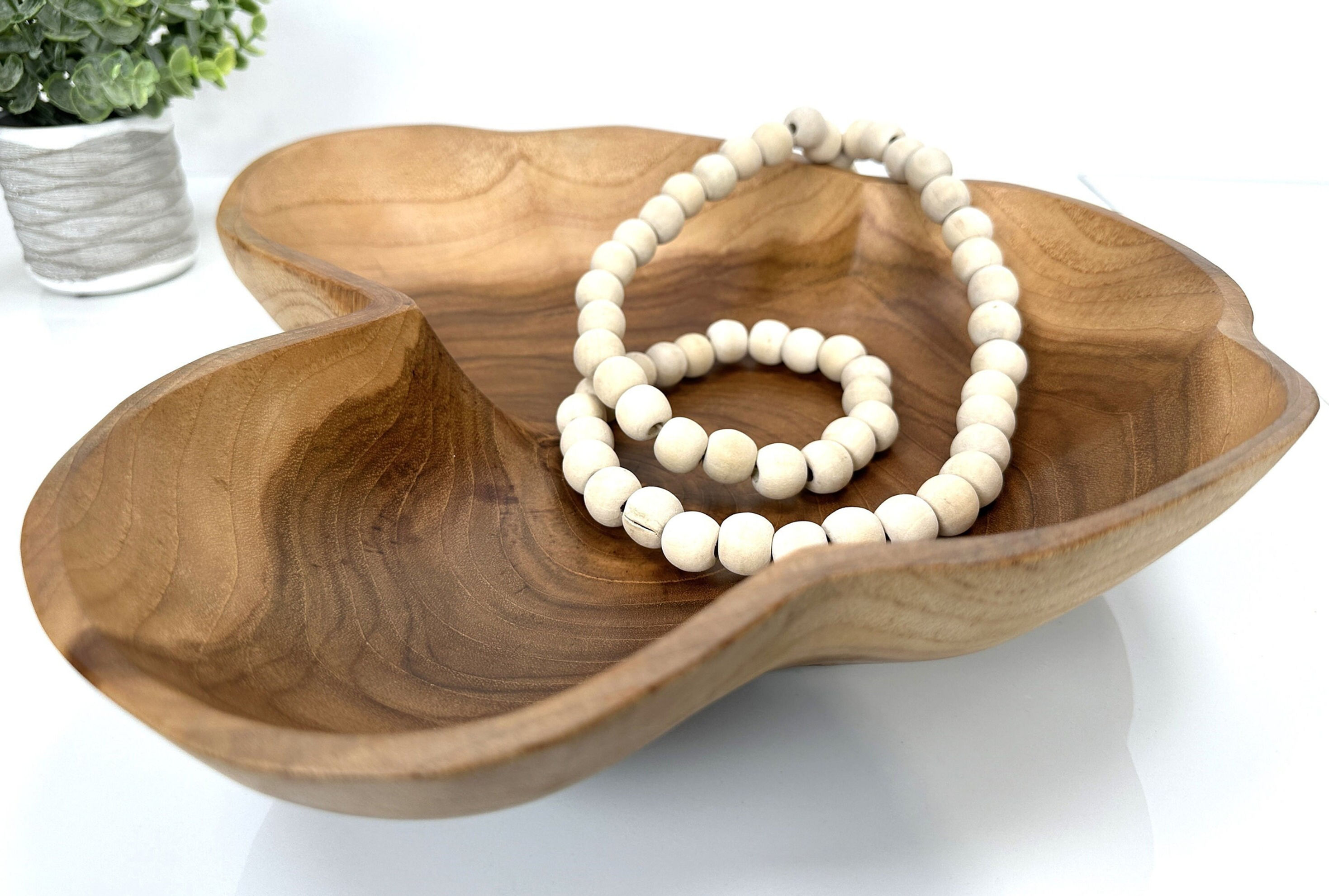 WOOD CENTERPIECE BOWL, Wood Fruit Bowl, Live Edge Bowl, Hand Carved Platter