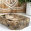 Thumbnail: LIVE EDGE PLATE, Petrified wood Slab, Decorative Stone Bowl, Petrified Wood