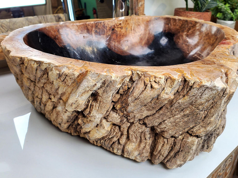 Thumbnail: PETRIFIED WOOD BATHROOM Sink, Petrified Wood Sink, Stone Table Sink, Table Top