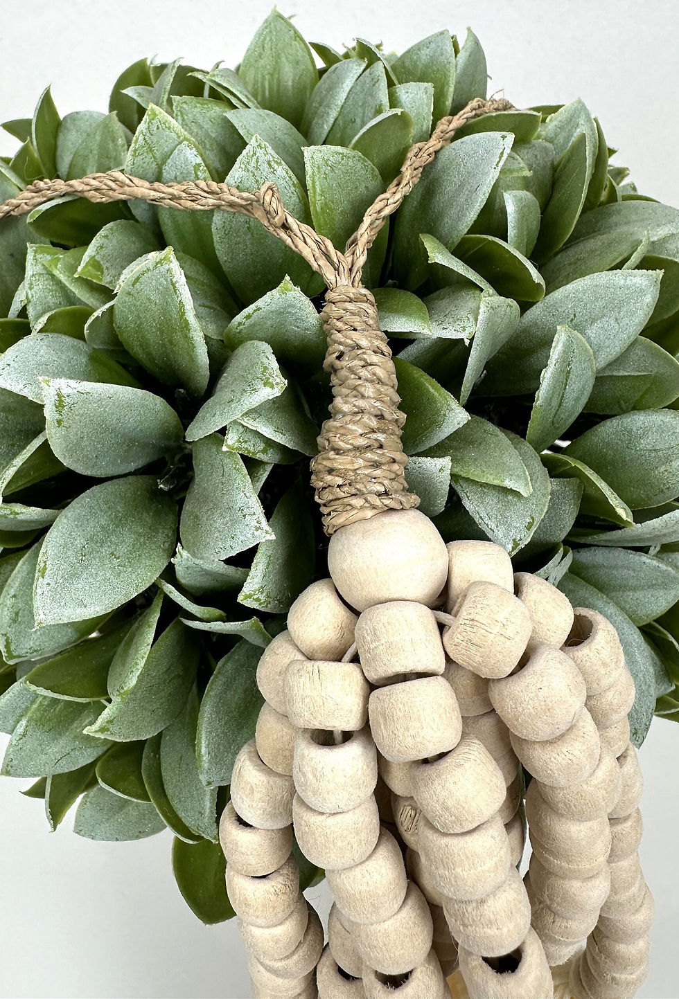 Thumbnail: ORGANIC BEADED TASSEL, Curtain Tieback, Hand Made Tieback, Tassel, Cotton Tassel