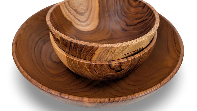 RUSTIC SERVING BOWL, Natural Salad Bowl, Wood Serving Bowl, Wood Salad Bowl